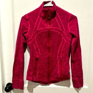 Lululemon Define Jacket Diamond Jacquard Berry Runble Jewelled Magenta Size 4